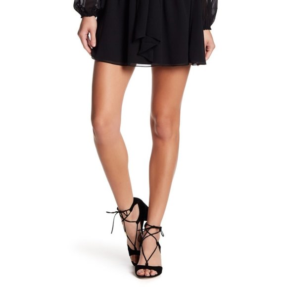 💙HP💙 Haute Hippie Smocked Waist Solid Mini Dress - Picture 4 of 16